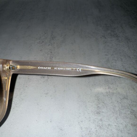 COACH 0HC8244 56mm Sunglasses Champagne/Silver /Gradient Flash - Picture 6 of 11
